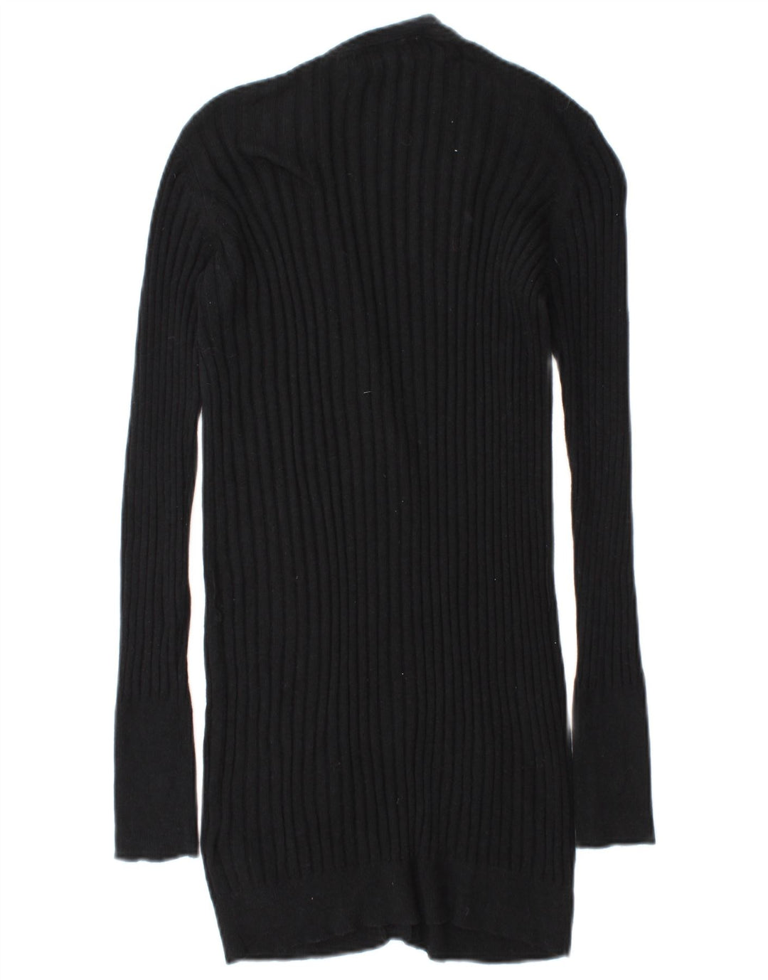 Suéter cardigã feminino Zara Reino Unido 14 algodão preto médio