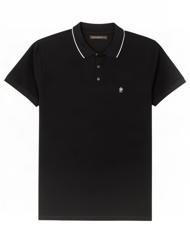 Camisa polo masculina French Connection XL algodão azul marinho