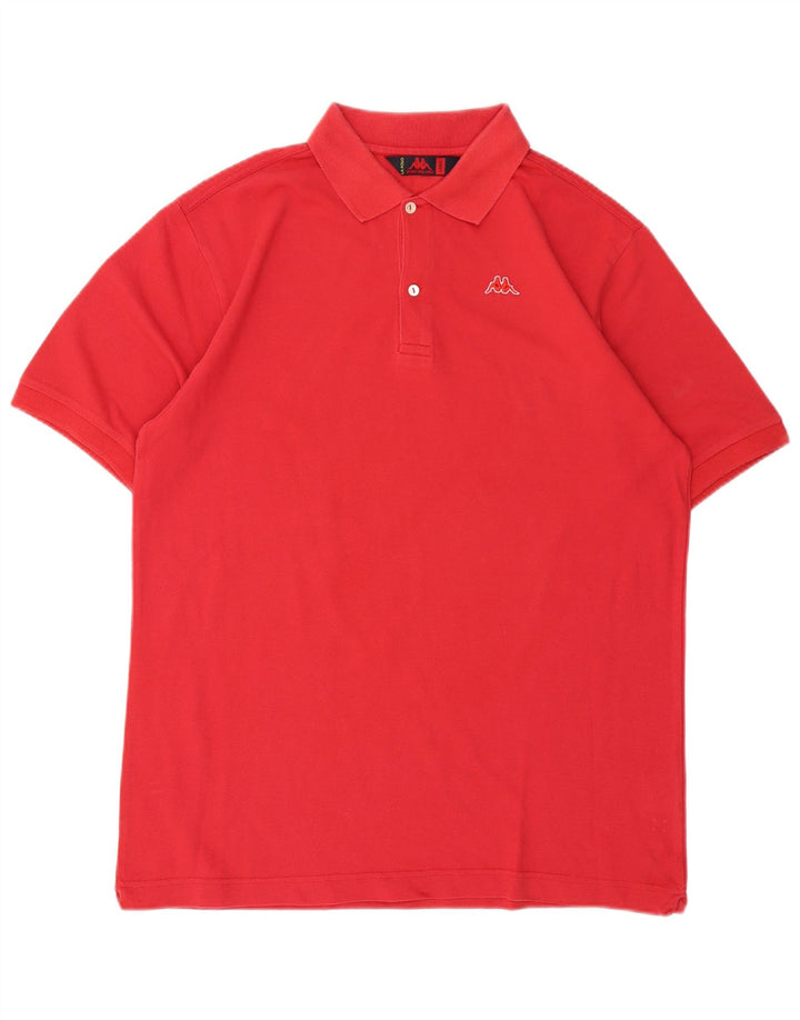 Camisa polo masculina Kappa grande algodão vermelho