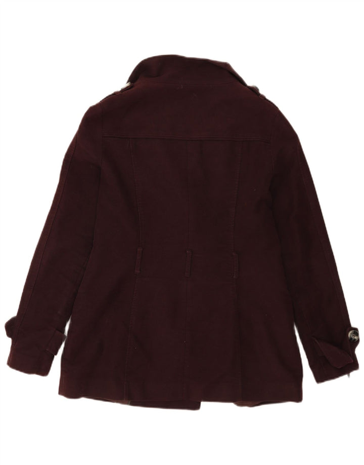 Casaco feminino MINT VELVET ervilha Reino Unido 10 pequeno algodão marrom