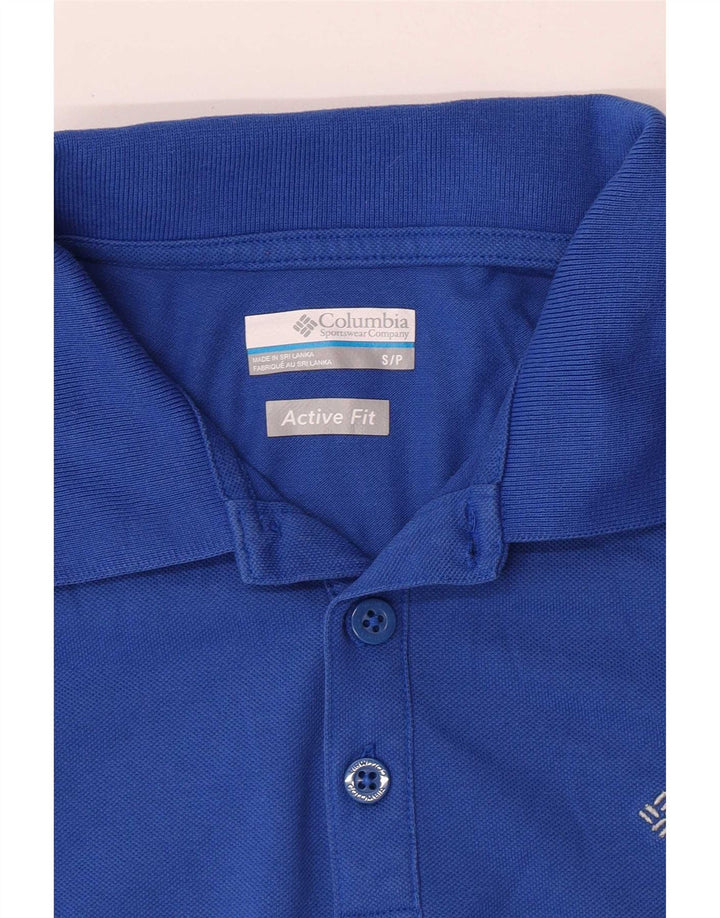 Camisa polo Columbia masculina Active pequena azul