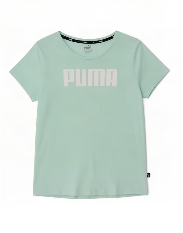 Puma Camiseta Feminina Graphic Top UK 12 Médio Algodão Turquesa