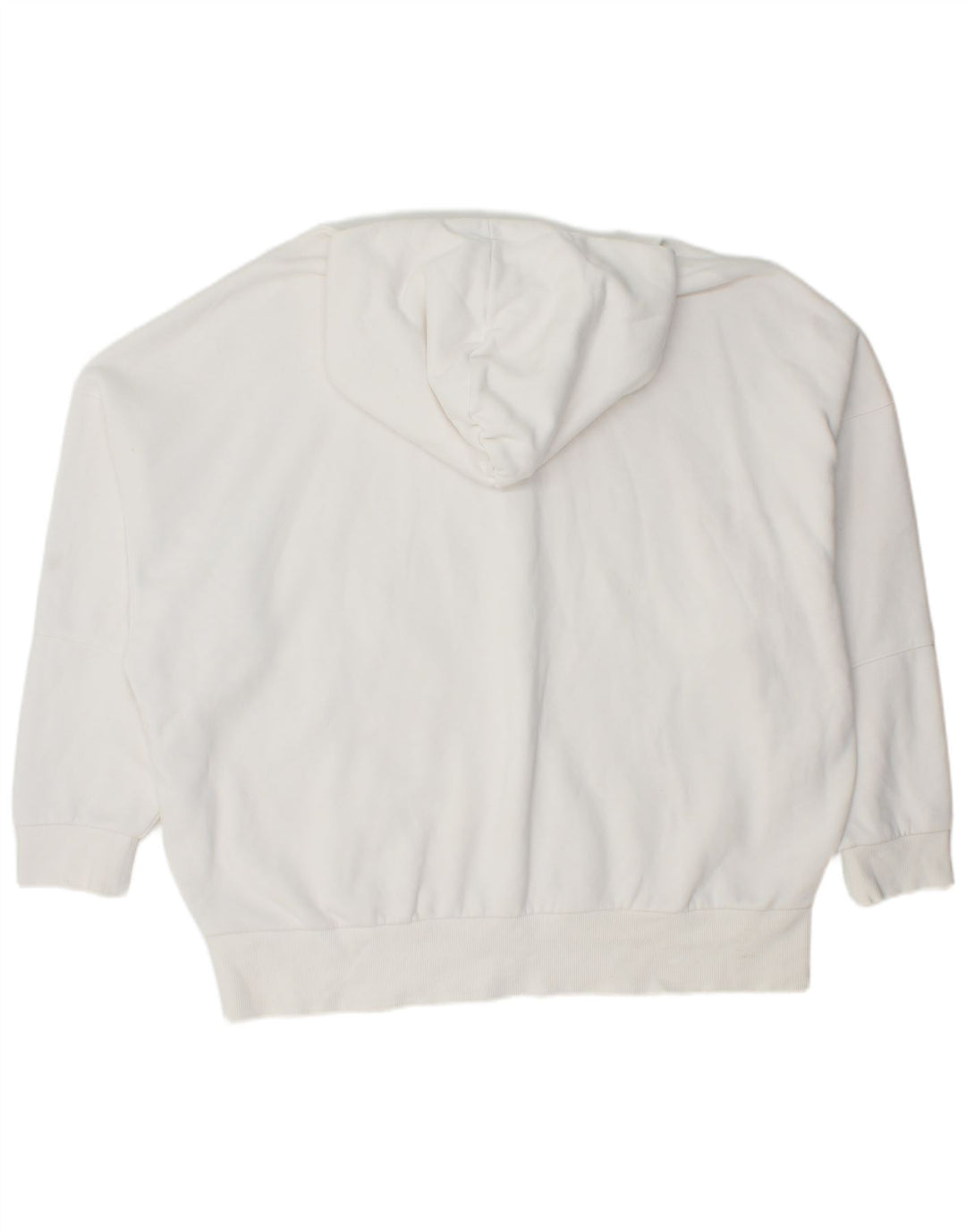 REEBOK feminino oversized moletom com capuz UK 20/22 XL algodão branco