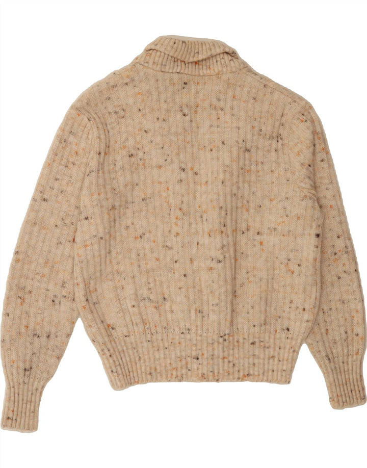 VINTAGE Womens Cardigan Sweater IT 50 XL Beige Flecked Vintage Vintage and Second-Hand Vintage from Messina Hembry 