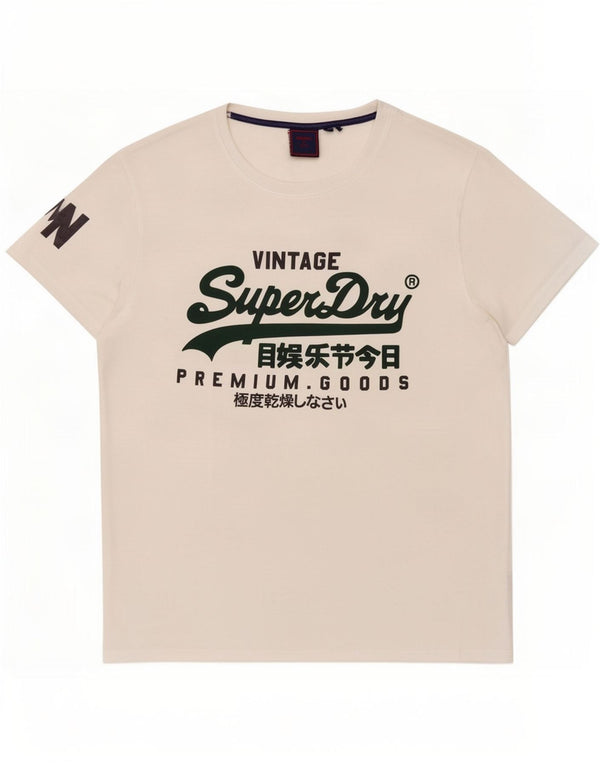 Camiseta gráfica masculina Superdry Top 3XL branco