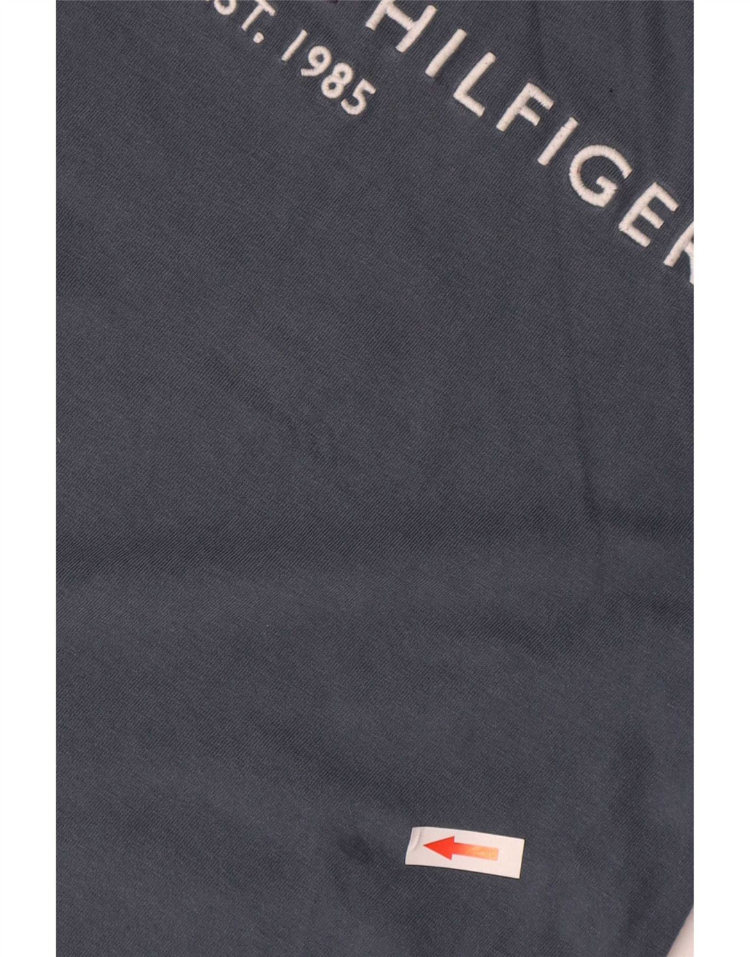 Camiseta masculina Tommy Hilfiger com estampa gráfica cinza médio algodão