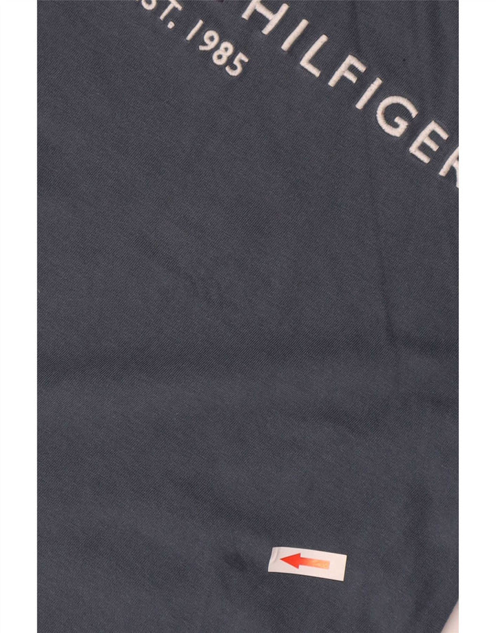 Camiseta masculina Tommy Hilfiger com estampa gráfica cinza médio algodão