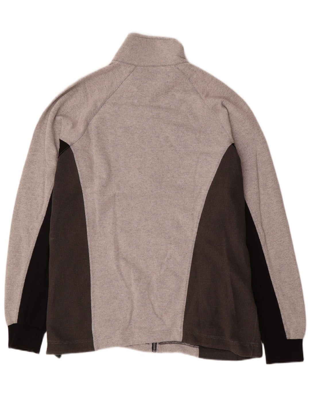 ASICS Mens Treino Top Jacket Grande Cinza Colourblock Algodão