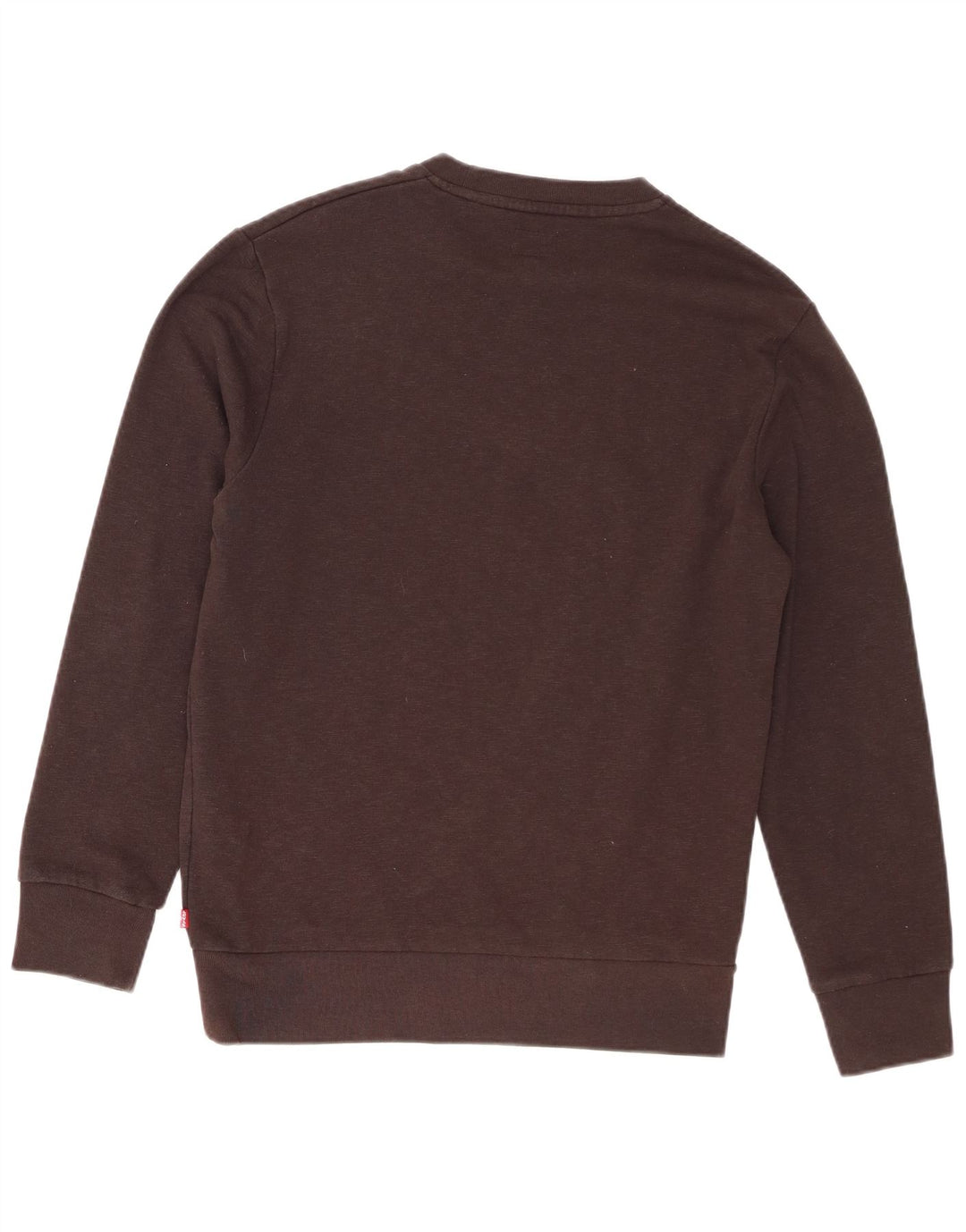 Moletom gráfico masculino Levi's Jumper pequeno de algodão marrom