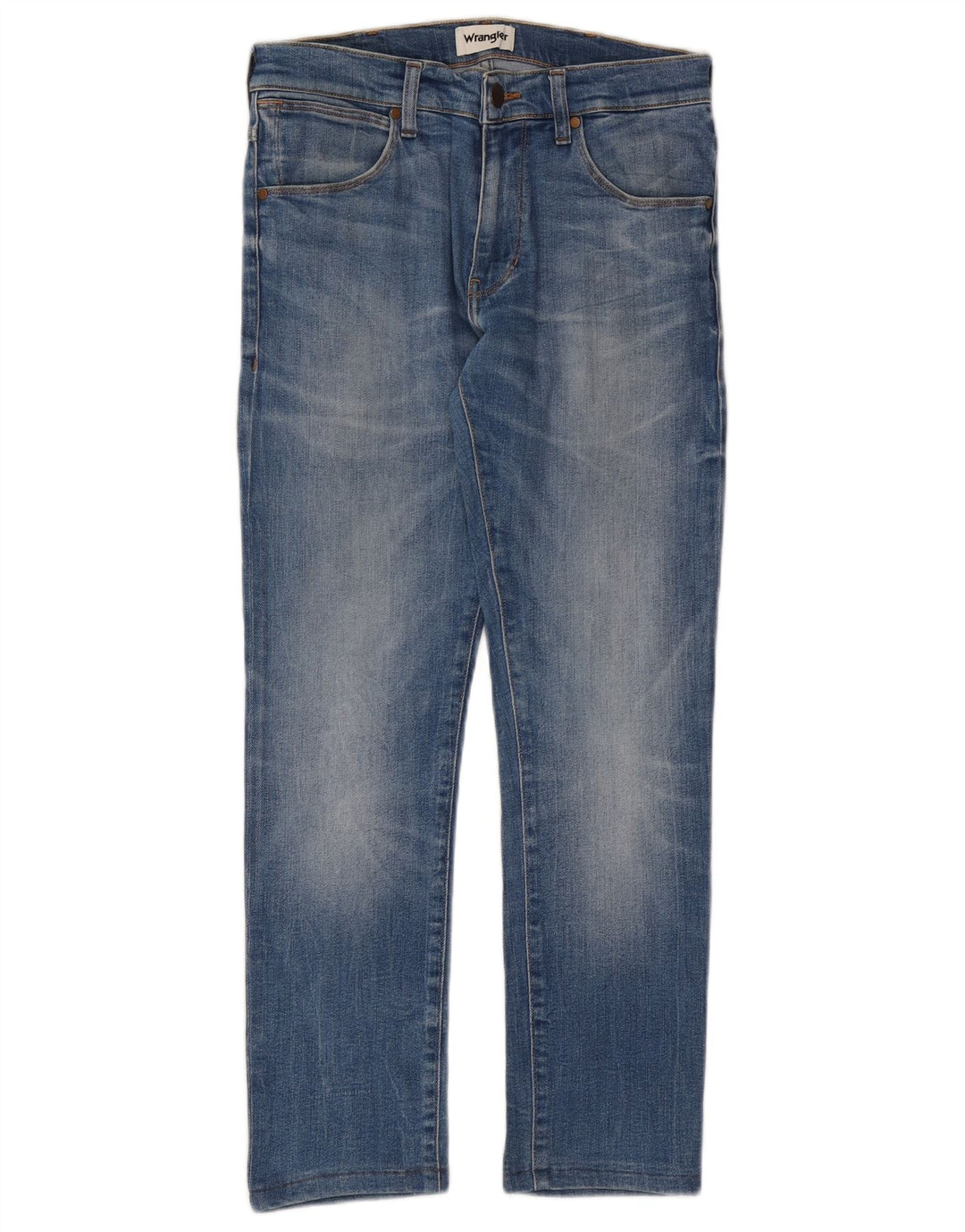 WRANGLER Calça jeans feminina Larston Slim W30 L28 algodão azul