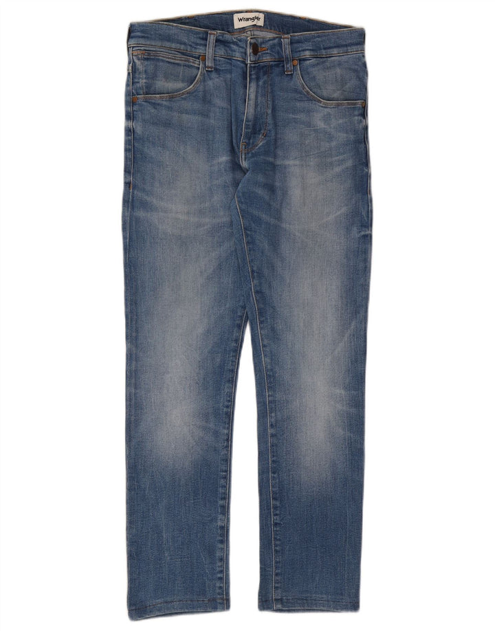WRANGLER Calça jeans feminina Larston Slim W30 L28 algodão azul