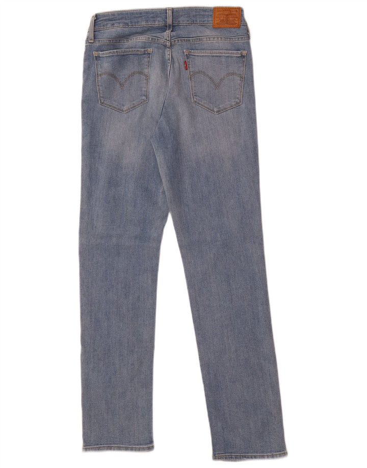 LEVI'S Feminino 712 Slim Jeans W28 L30 Azul Algodão