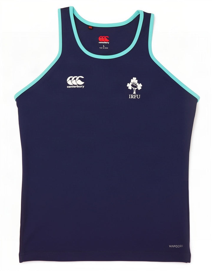 Canterbury Mens Ireland Vest Top Grande Poliéster Azul Marinho