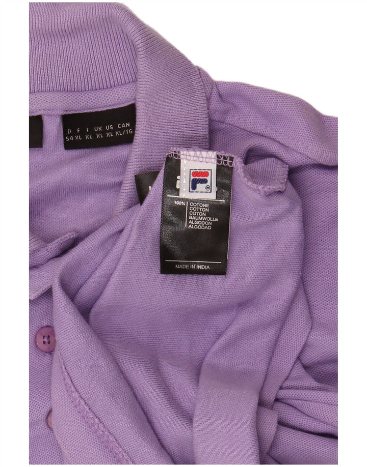 Camisa polo masculina FILA XL algodão roxo