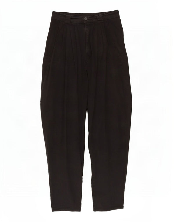 Calça cargo feminina vintage cintura alta solta W28 L30 preta