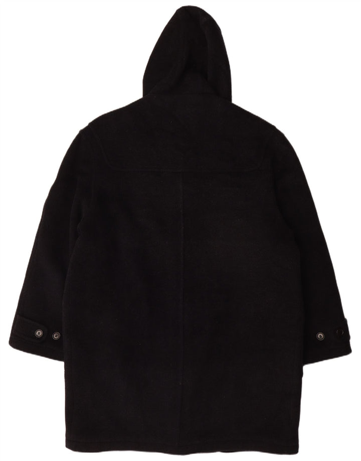 Casaco Duffle Masculino Vintage com Capuz Reino Unido 42 XL Lã Azul Marinho