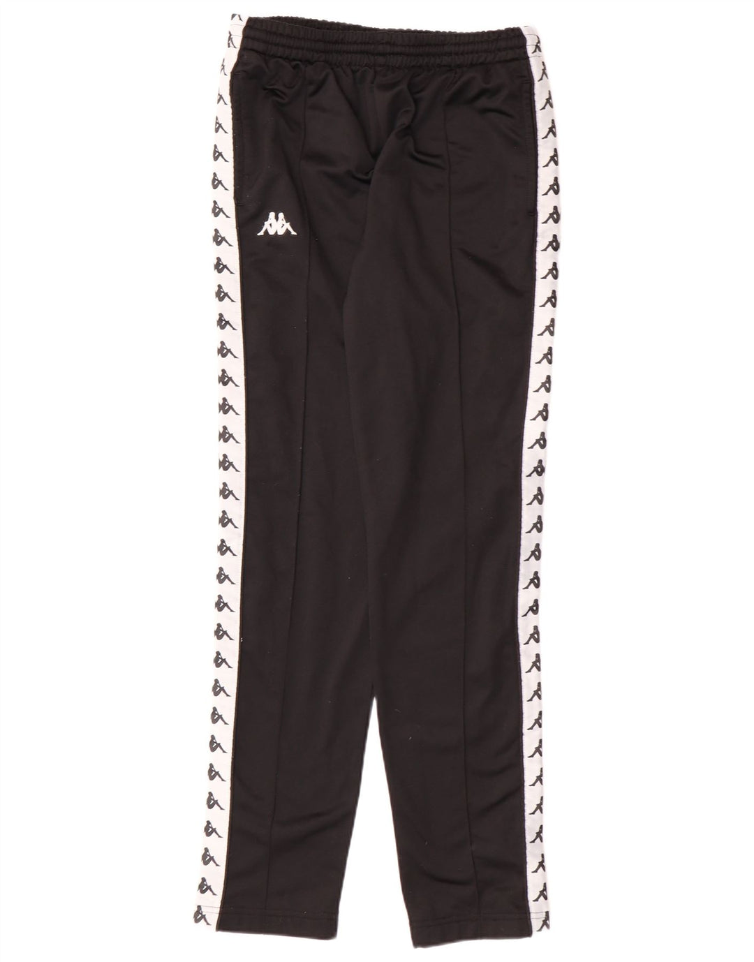 Kappa feminino gráfico completo agasalho Reino Unido 10 pequeno bloco colorido preto