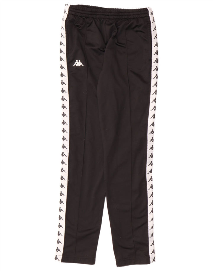 Kappa feminino gráfico completo agasalho Reino Unido 10 pequeno bloco colorido preto