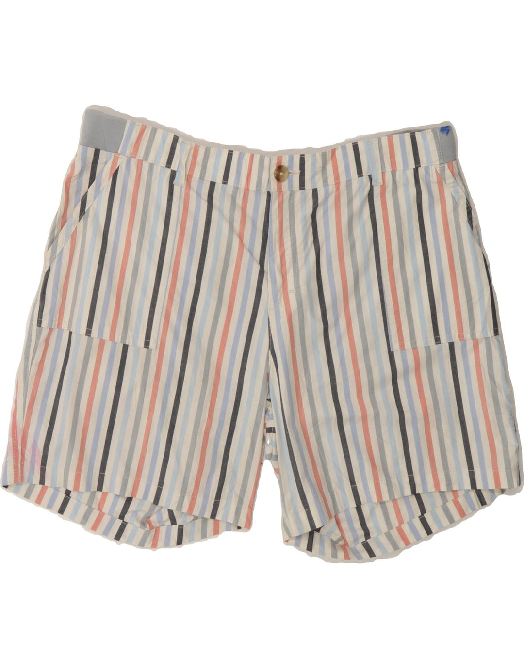 LEE Womens Regular Fit Bermuda Shorts US 18 2XL W36  Multicoloured Striped Vintage Lee and Second-Hand Lee from Messina Hembry 