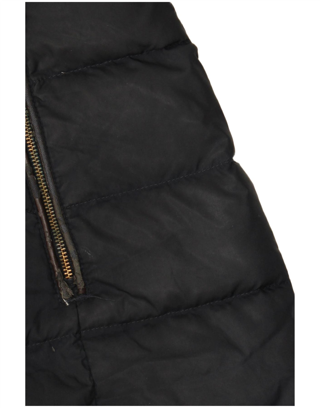 Jaqueta acolchoada com capuz feminina Joules UK 14 grande poliéster azul marinho