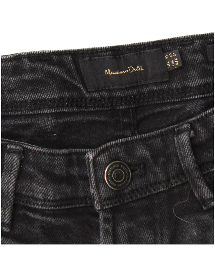 Jeans Slim Masculino Massimo Dutti EU 40 Médio W31 L28 Preto
