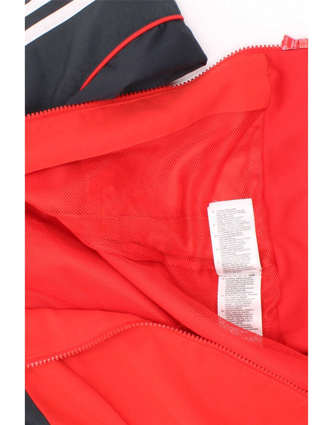 Jaqueta Adidas Meninos Treino Top 3-4 Anos Vermelho Colorblock Poliéster