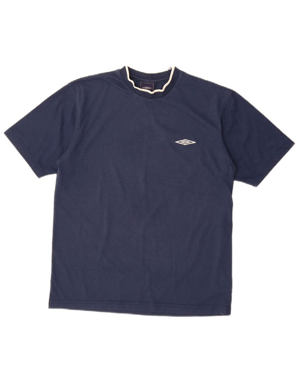 Camiseta masculina Umbro Top Médio Azul Marinho Poliéster