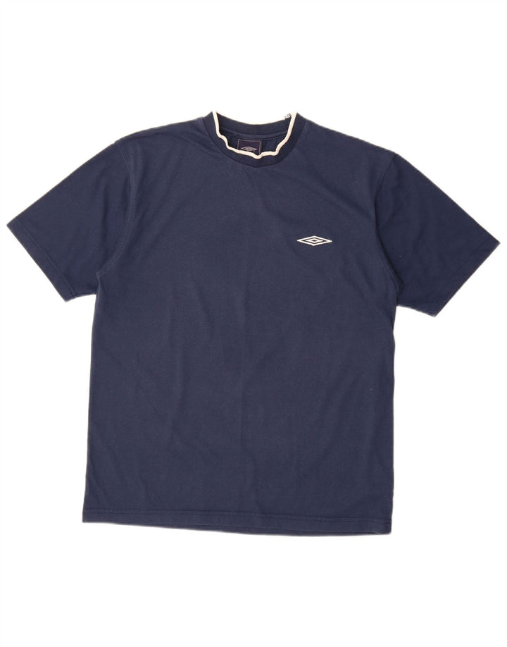 Camiseta masculina Umbro Top Médio Azul Marinho Poliéster