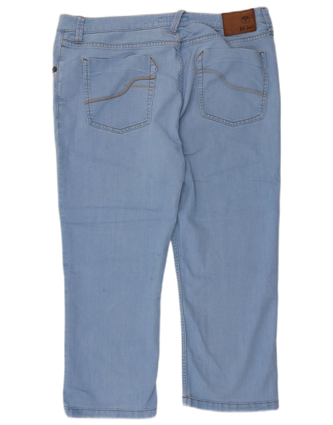 Calça jeans feminina FAT FACE UK 18 XL W36 L22 azul algodão