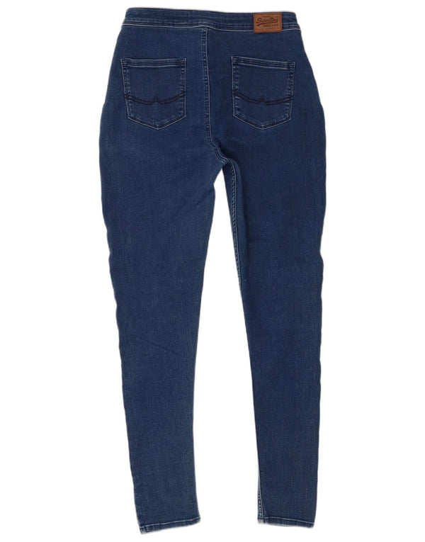 Superdry feminino Evie Jegging jeans skinny W30 L30 algodão azul