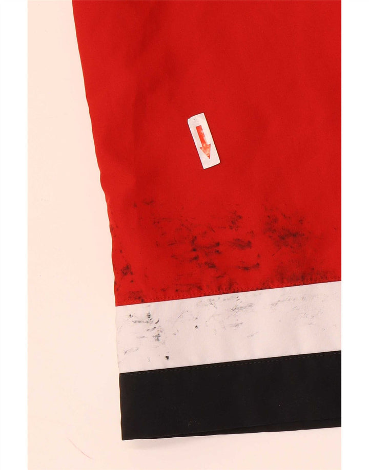 Adidas Mens TSV Loccum Tracksuit Top Jaqueta Pequena Colorblock Poliéster Vermelho