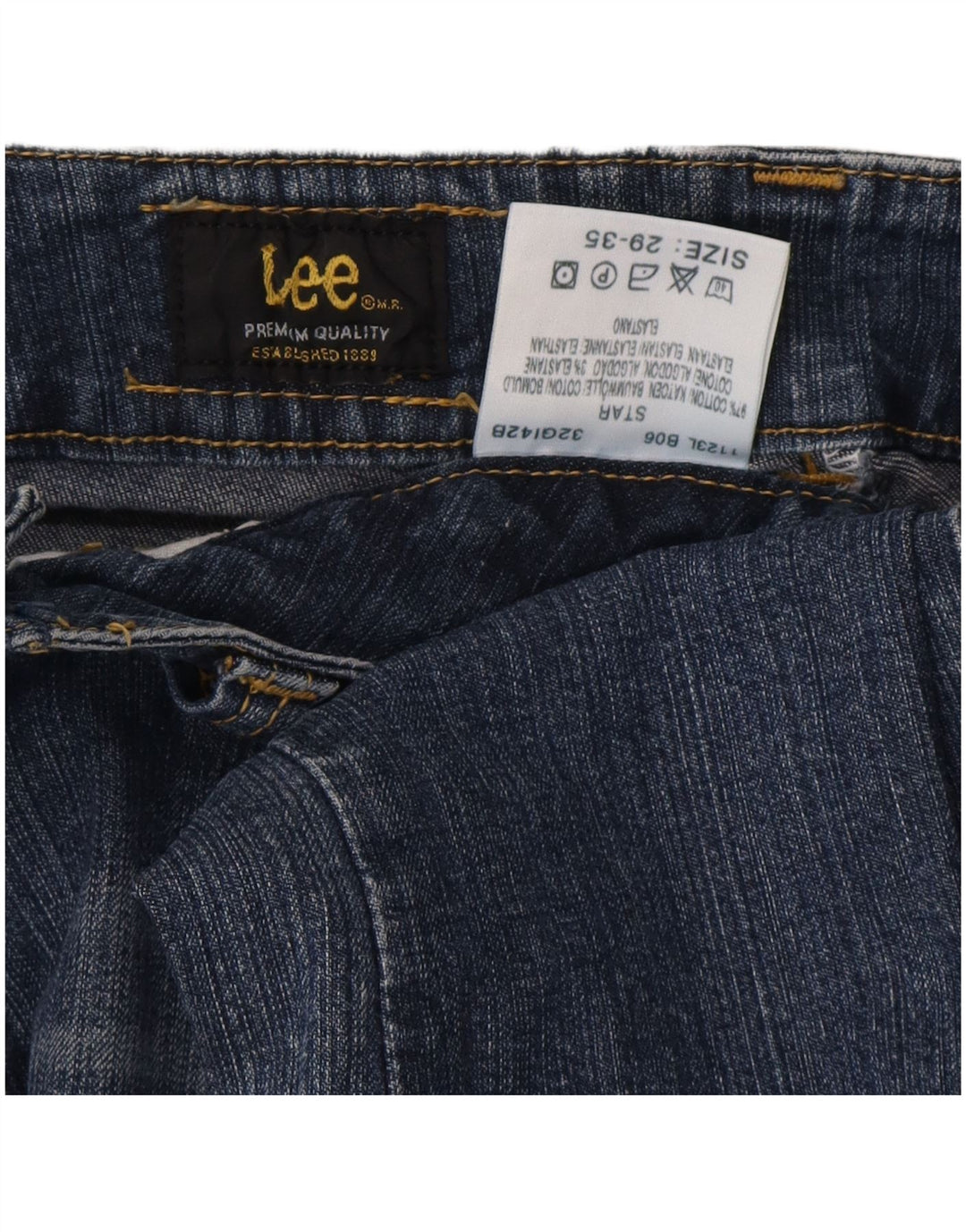 Lee Womens Bootcut Jeans W29 L32 Azul Algodão Clássico
