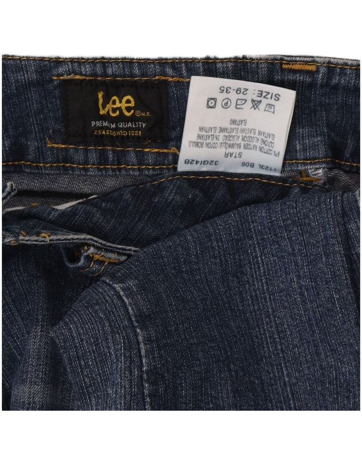 Lee Womens Bootcut Jeans W29 L32 Azul Algodão Clássico