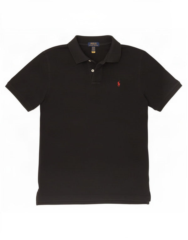 Camisa polo masculina Polo Ralph Lauren 15-16 anos XL preto algodão
