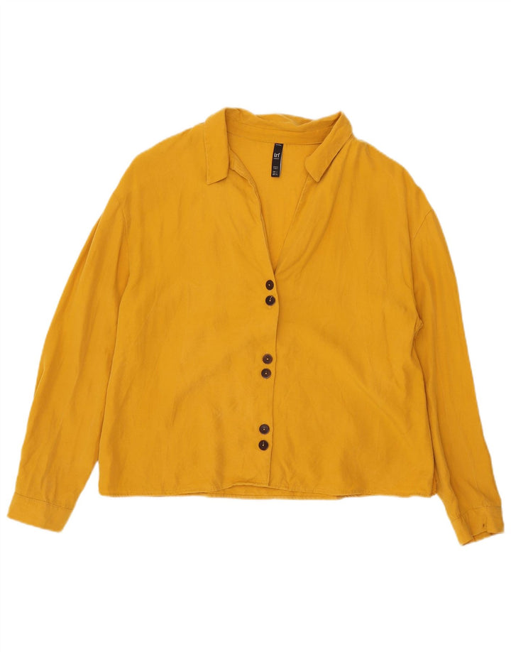 Zara Camisa Trafaluc Mulher UK 16 Grande Amarelo