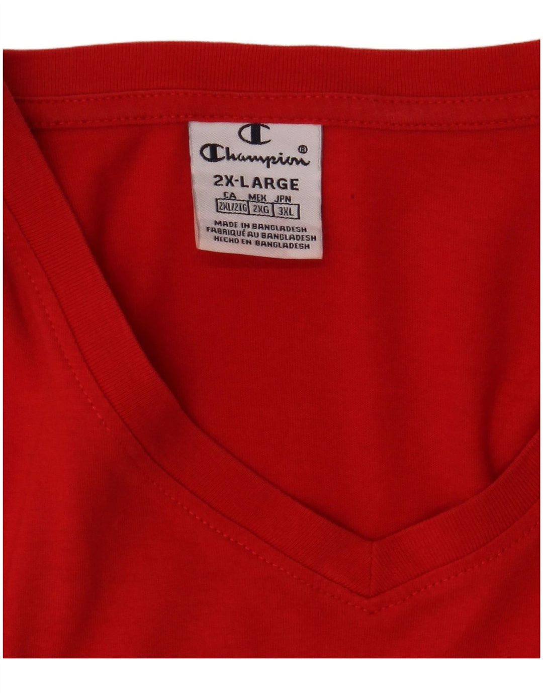 Camiseta feminina CHAMPION Top UK 20 2XL vermelho
