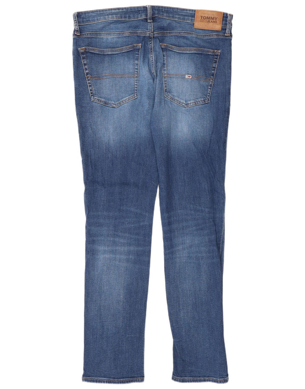 Tommy Hilfiger Masculino Scanton Slim Jeans W36 L32 Azul Algodão
