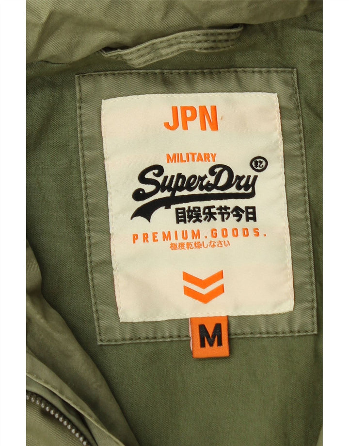 Jaqueta militar masculina SUPERDRY UK 38 algodão verde médio