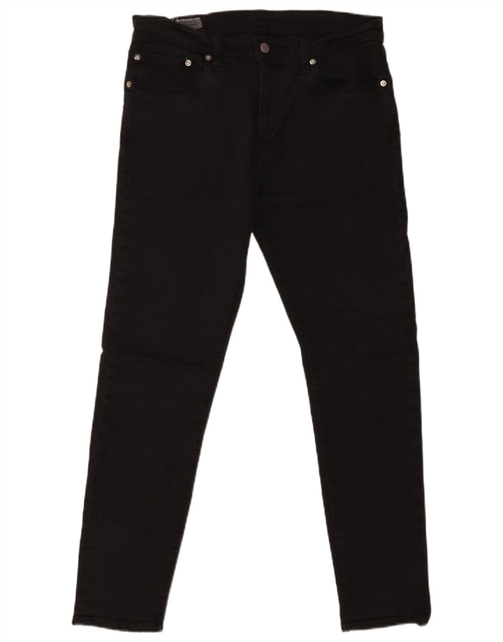 LEVI'S Jeans Slim Masculino W32 L32 Algodão Preto