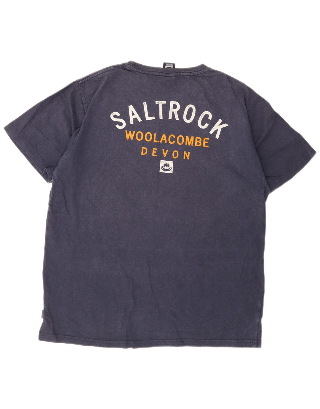 Camiseta masculina gráfica Saltrock Top médio algodão azul marinho