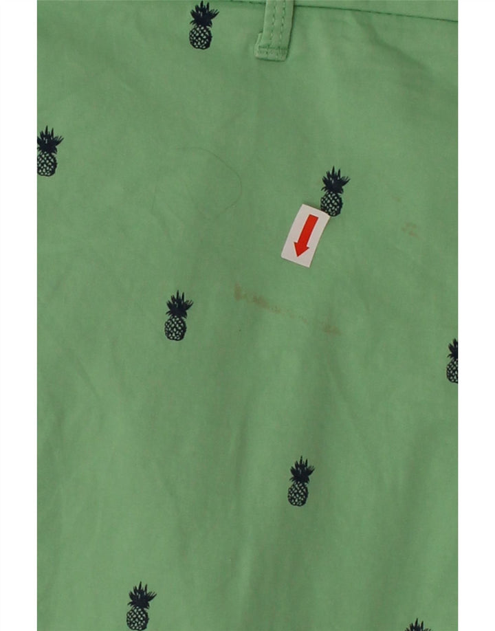 IZOD Mens Chino Shorts W42 2XL Green Spotted Cotton Vintage Izod and Second-Hand Izod from Messina Hembry 