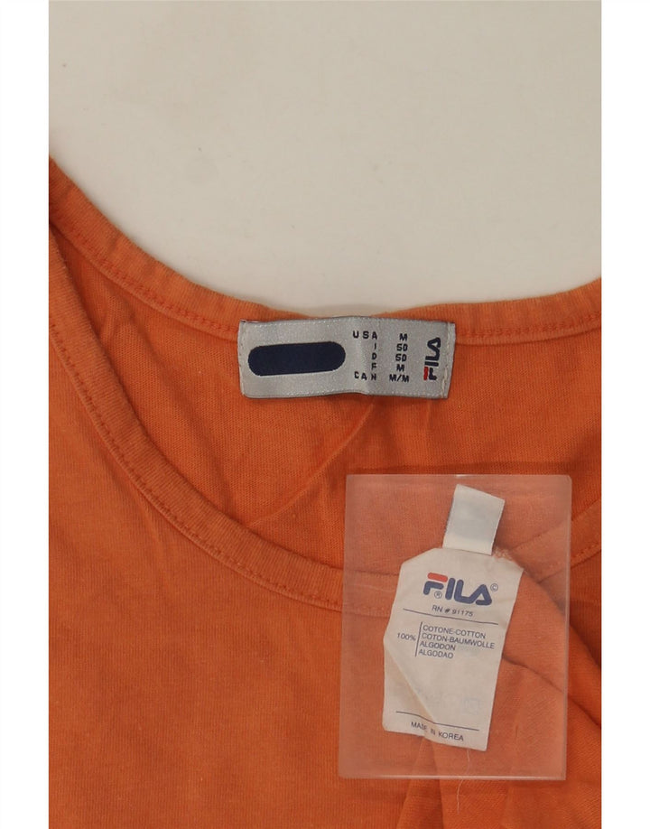 Fila Colete Masculino Top IT 50 Algodão Laranja Médio