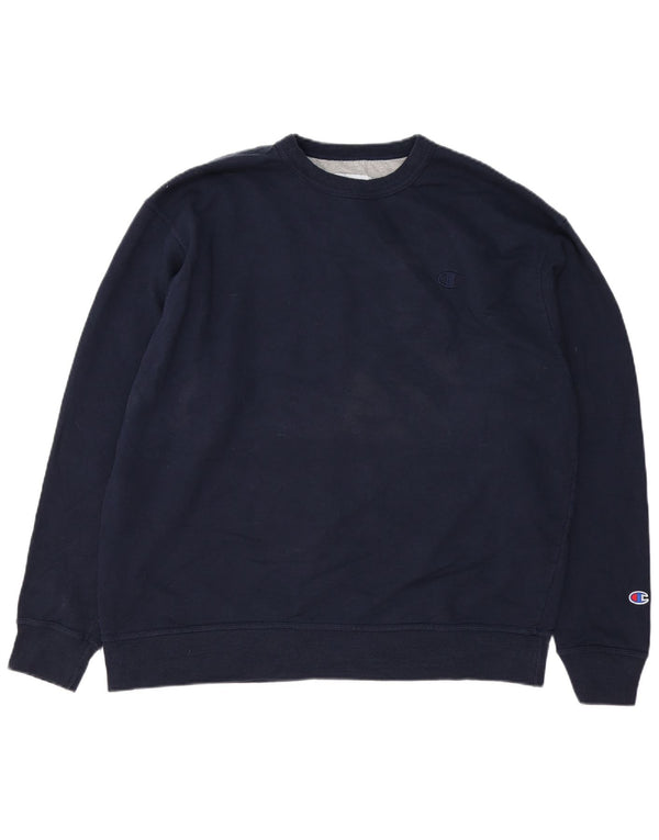 CHAMPION Moletom Masculino Jumper XL Azul Marinho Algodão