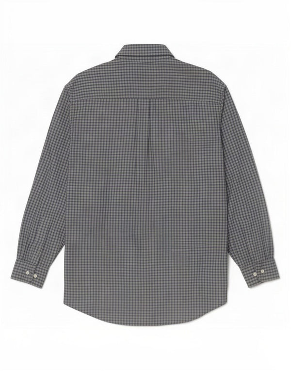 Timberland Camisa masculina média azul xadrez Tencel