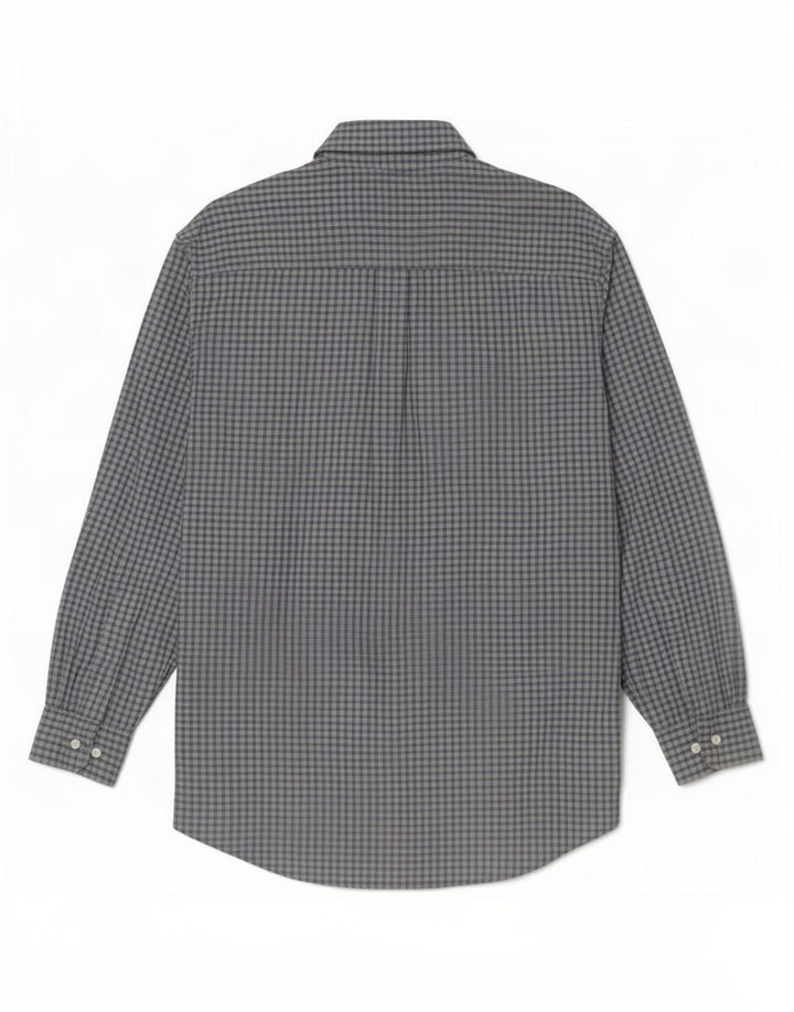 Timberland Camisa masculina média azul xadrez Tencel