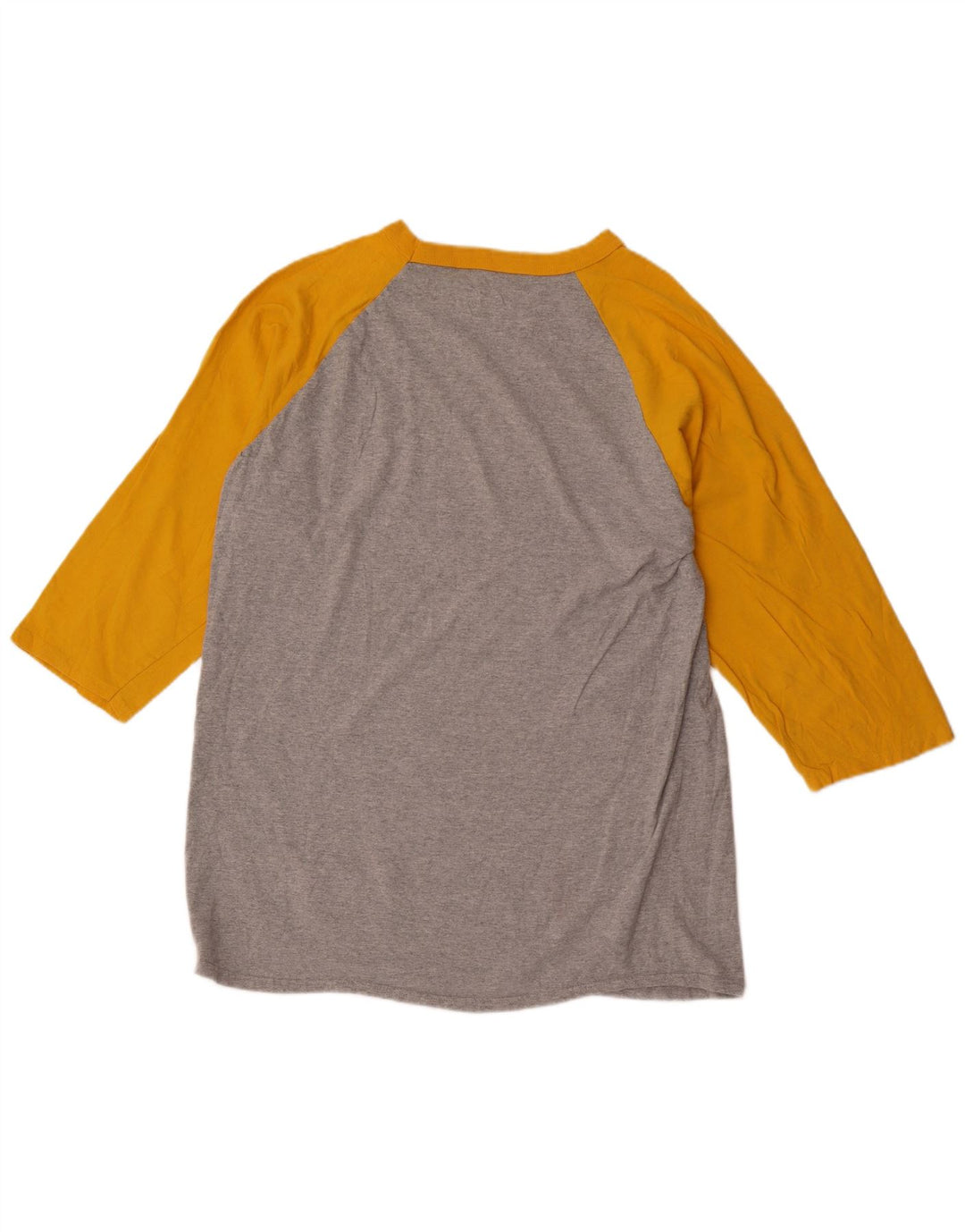 CHAMPION Camiseta masculina de manga comprida XL cinza colorblock algodão