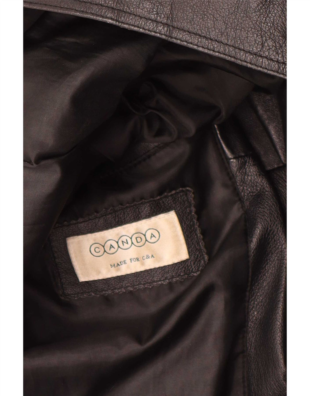 Canda Womens By C&A Jaqueta de couro para motociclista Reino Unido 12 Médio Preto