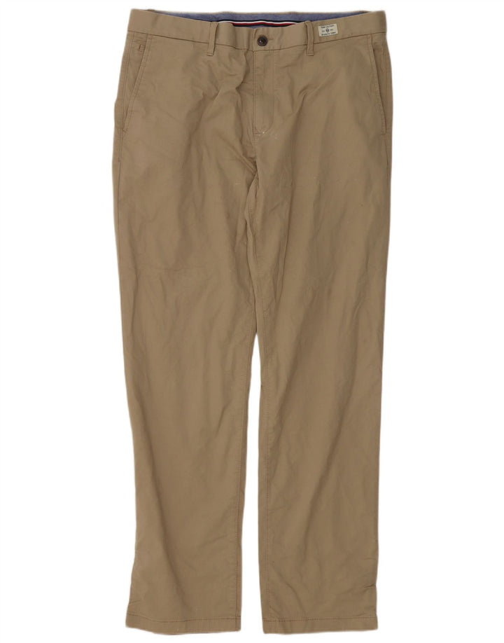 Calça Chino masculina TOMMY HILFIGER W36 L32 algodão bege