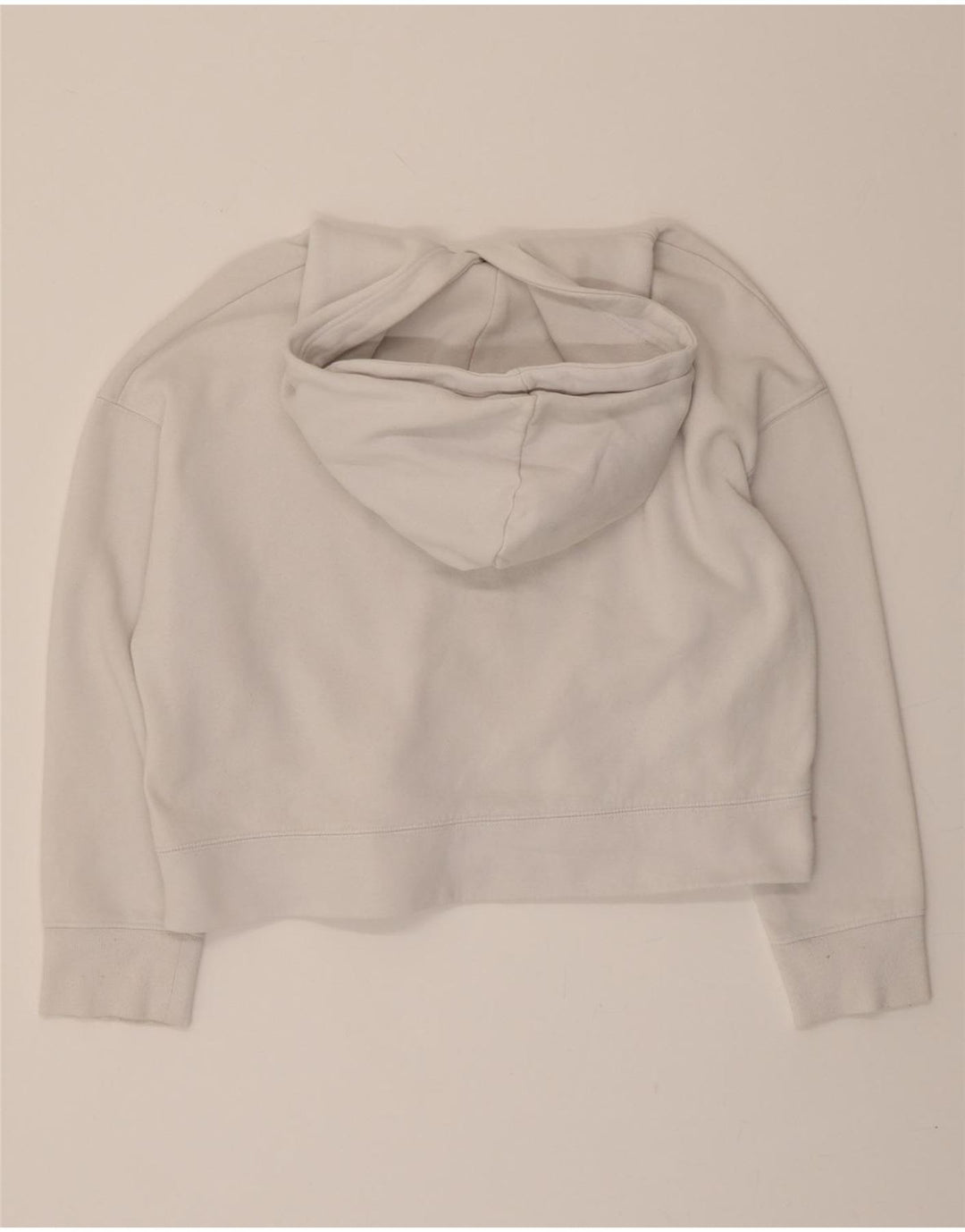 ZARA Womens Oversized Hoodie Jumper UK 14 Medium Grey Cotton Vintage Zara and Second-Hand Zara from Messina Hembry 