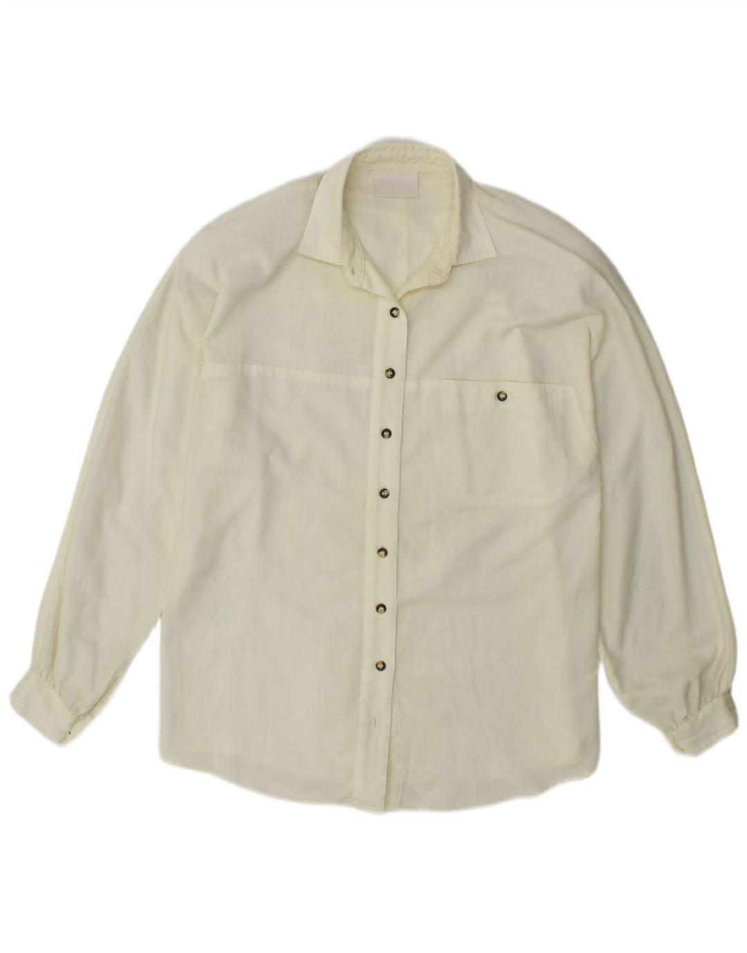 Camisa feminina VINTAGE UK 16 grande off white